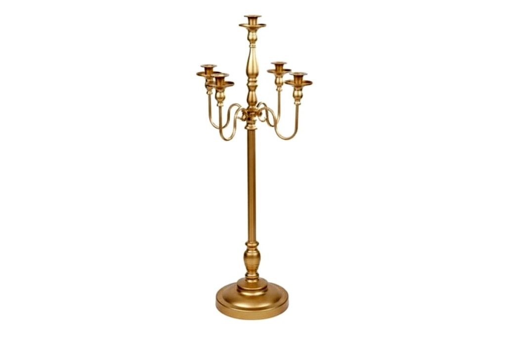 Chandelier Métal Doré 4 Branches - 01