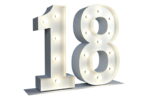 Chiffre 18 Lumineux XXL - 01