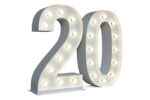 Chiffre 20 Lumineux XXL - 01