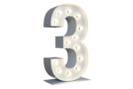 Chiffre 3 Lumineux XXL - 01