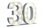 Chiffre 30 Lumineux XXL - 01