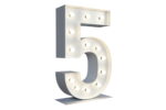 Chiffre 5 Lumineux XXL - 01
