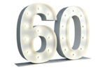Chiffre 60 Lumineux XXL - 01