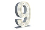 Chiffre 9 Lumineux XXL - 01
