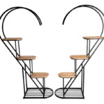 Meuble Cœur 2 Pièces - Métal et Bois - 01