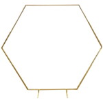 Structure Hexagonale Or - Backdrop ou Ballons 02